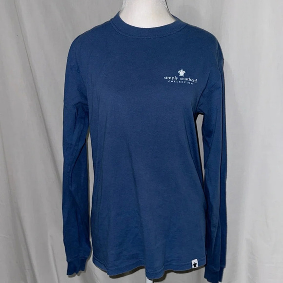 Simply Southern turtle Live Life Simply long sleeve graphic shirt size small - Picture 2 of 3